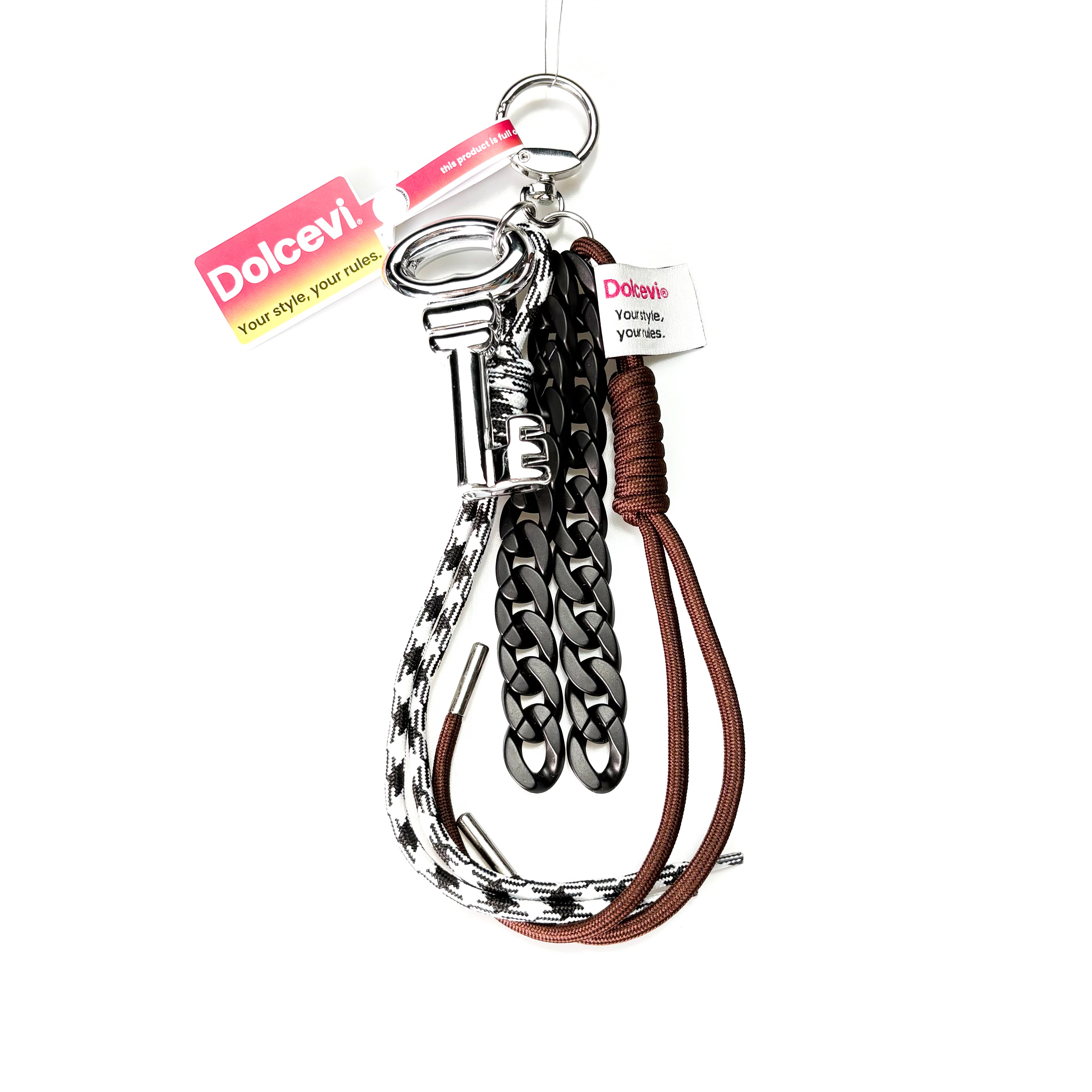 Silver Lock Key Charm