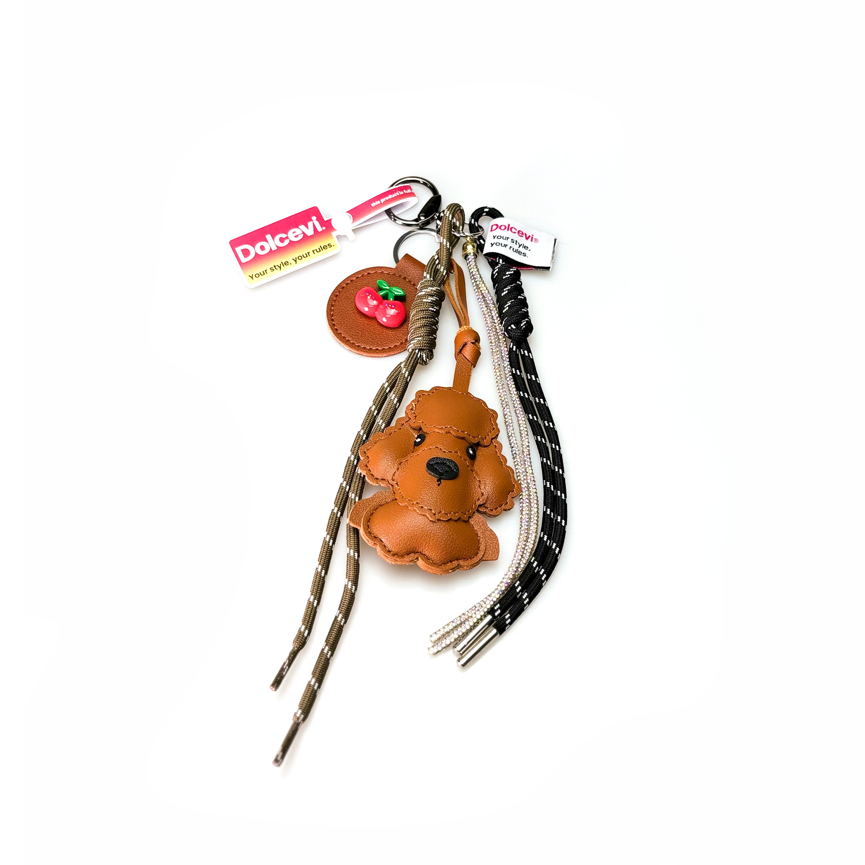 Brown Puppy Key Charm
