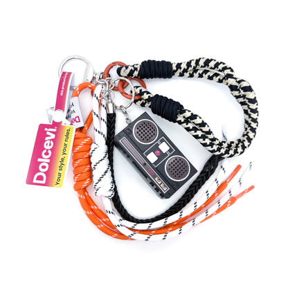 Retro Boombox Cord Charm