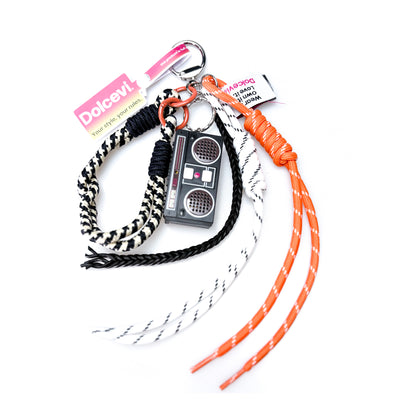 Retro Boombox Cord Charm