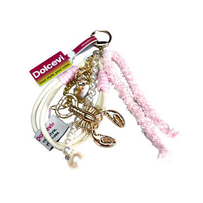Golden Lobster Pearl Charm