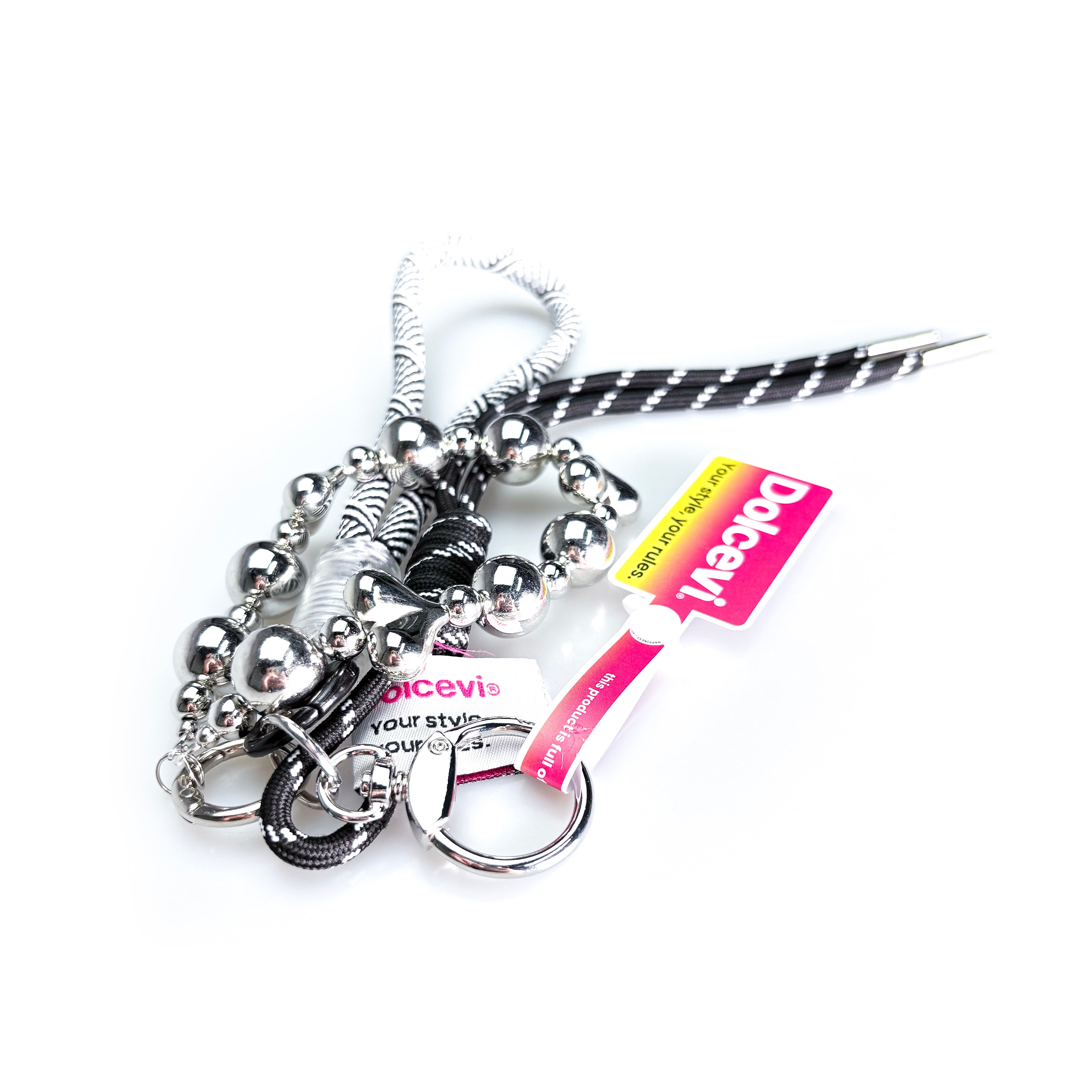 Silver Pearl Chain Charm