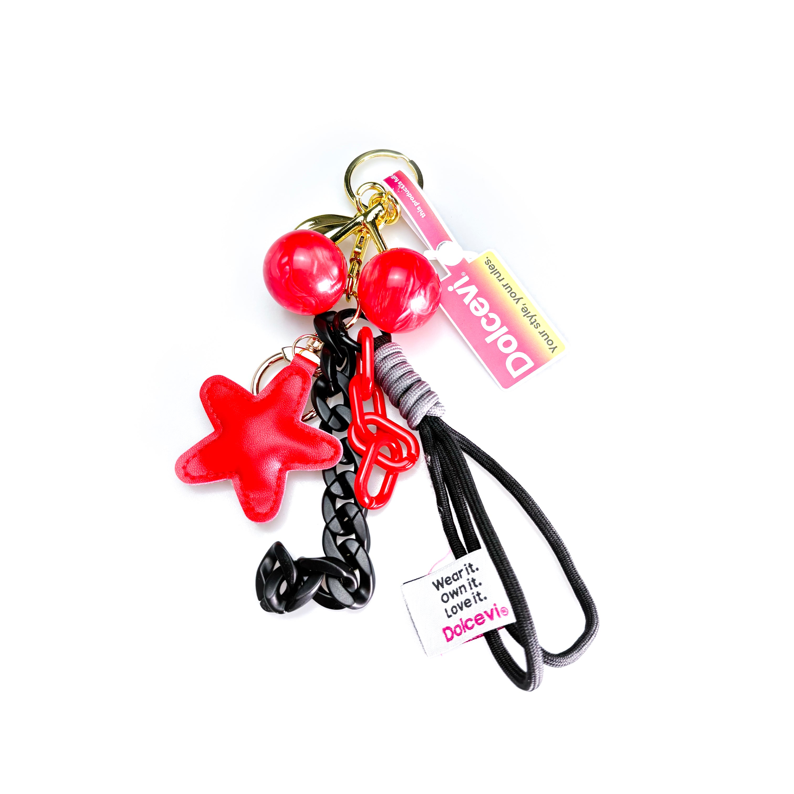 Cherry Star Charm Lanyard
