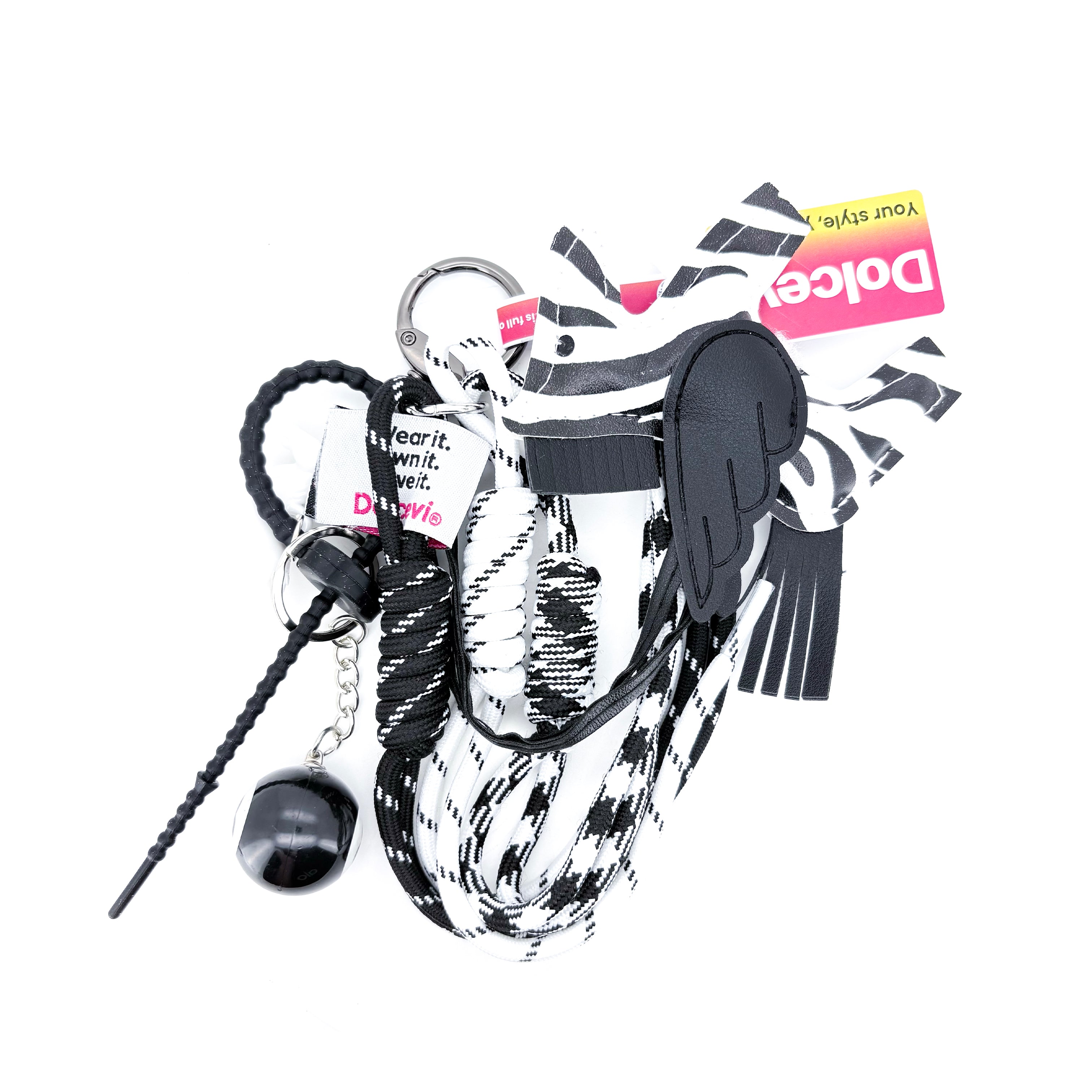Zebra Wing Monochrome Charm