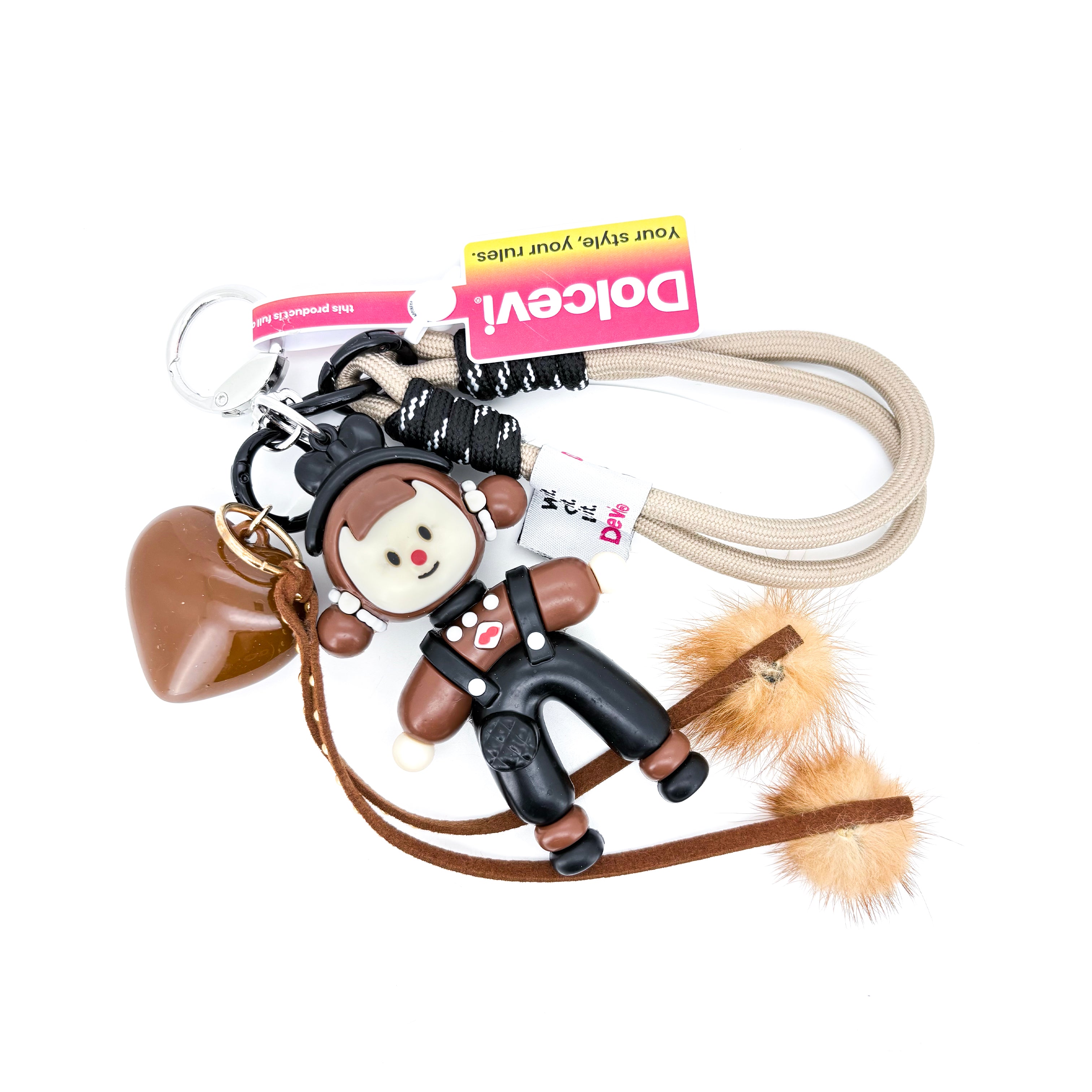 Cocoa Heart Doll Charm