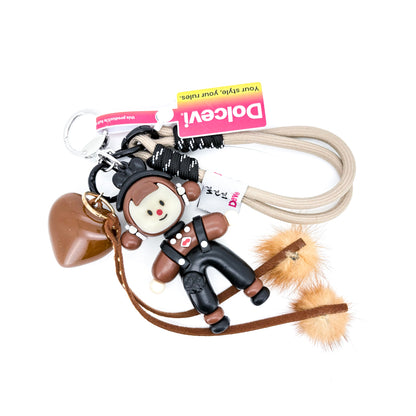 Cocoa Heart Doll Charm