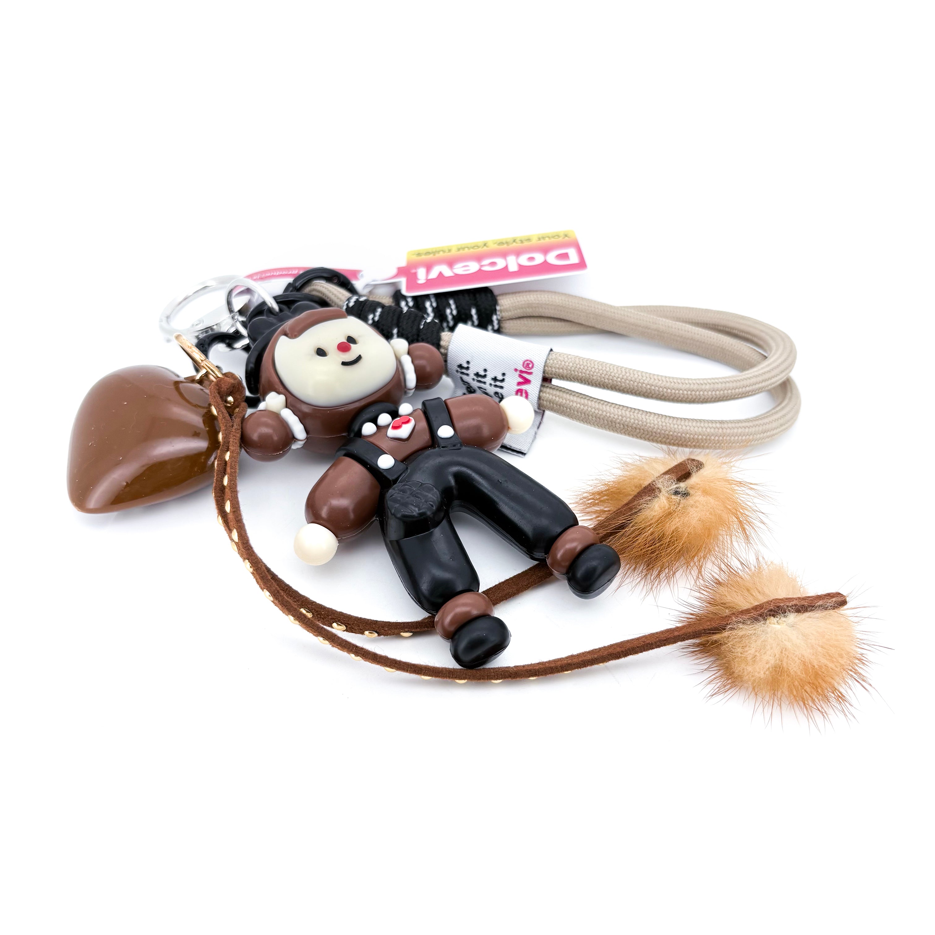 Cocoa Heart Doll Charm