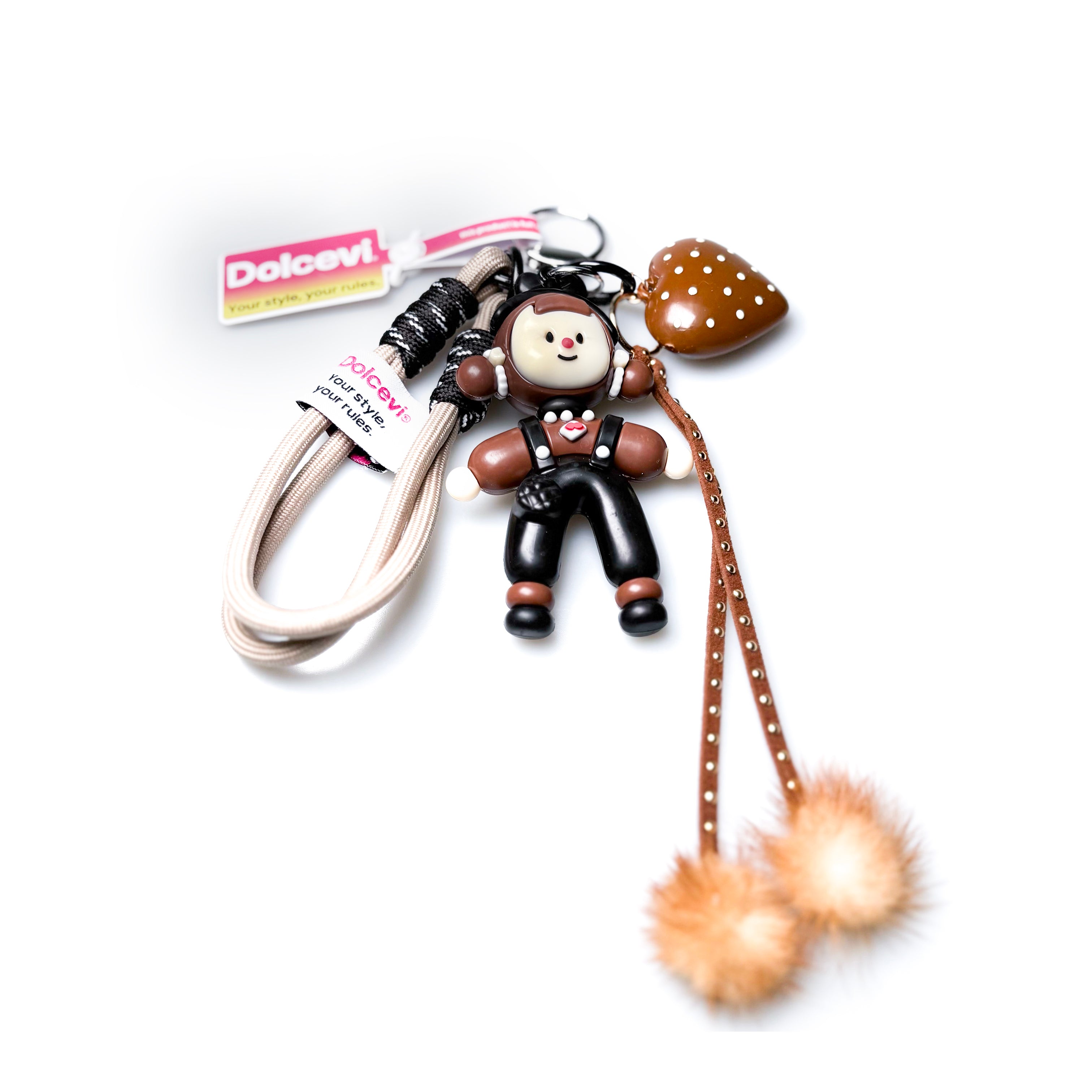 Cocoa Heart Doll Charm