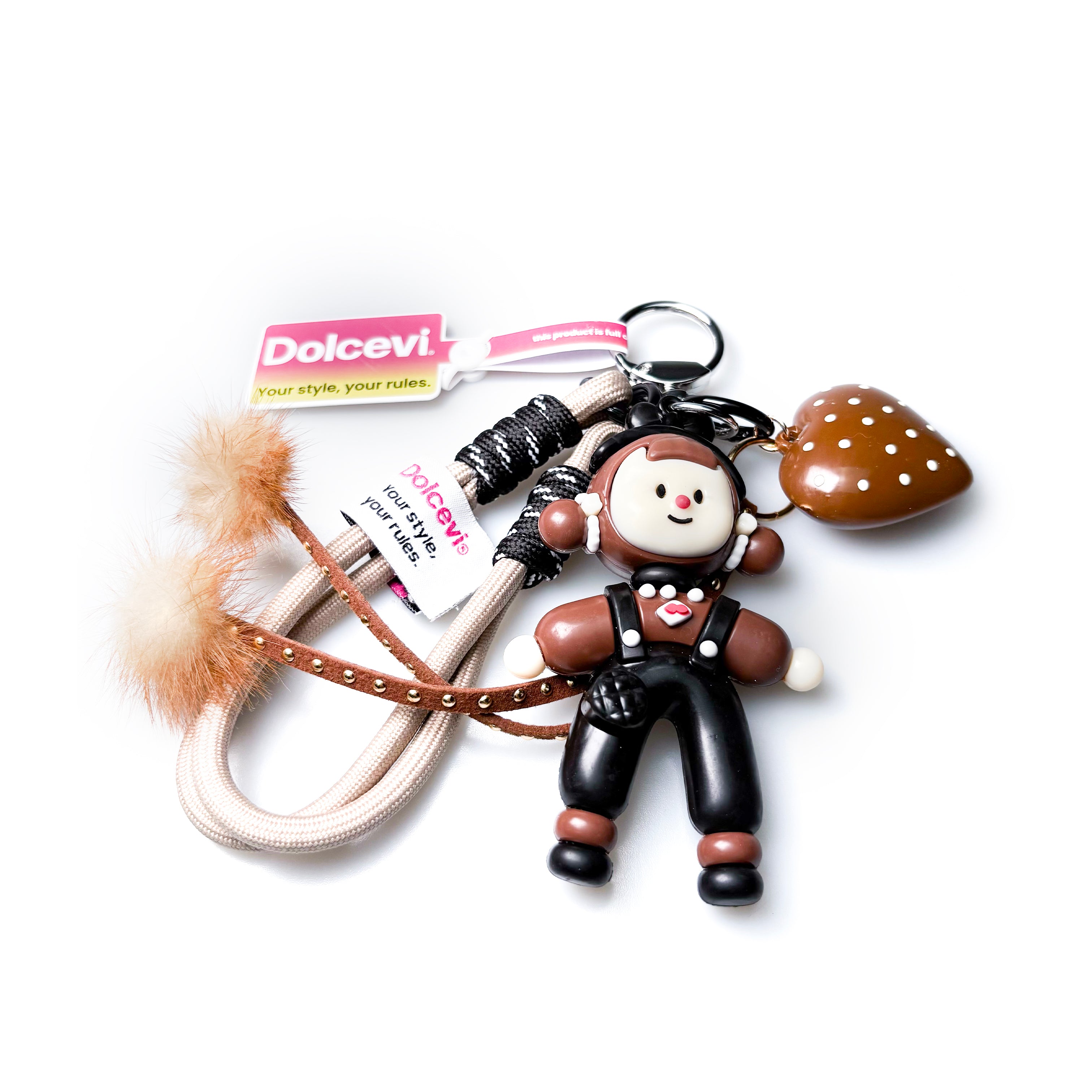 Cocoa Heart Doll Charm