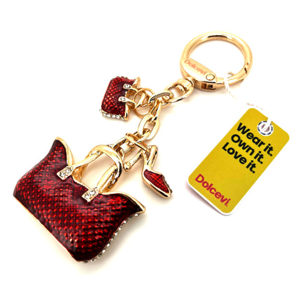 Chic Handbag & Heel Charm