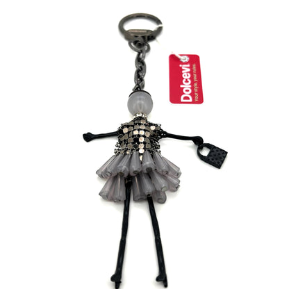 Fancy Grey Dress Charm