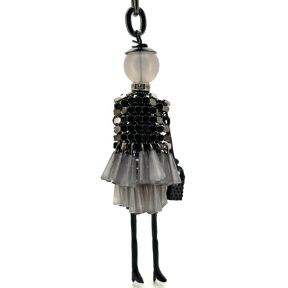 Fancy Grey Dress Charm