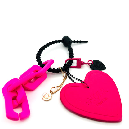 Neon Heart Charm