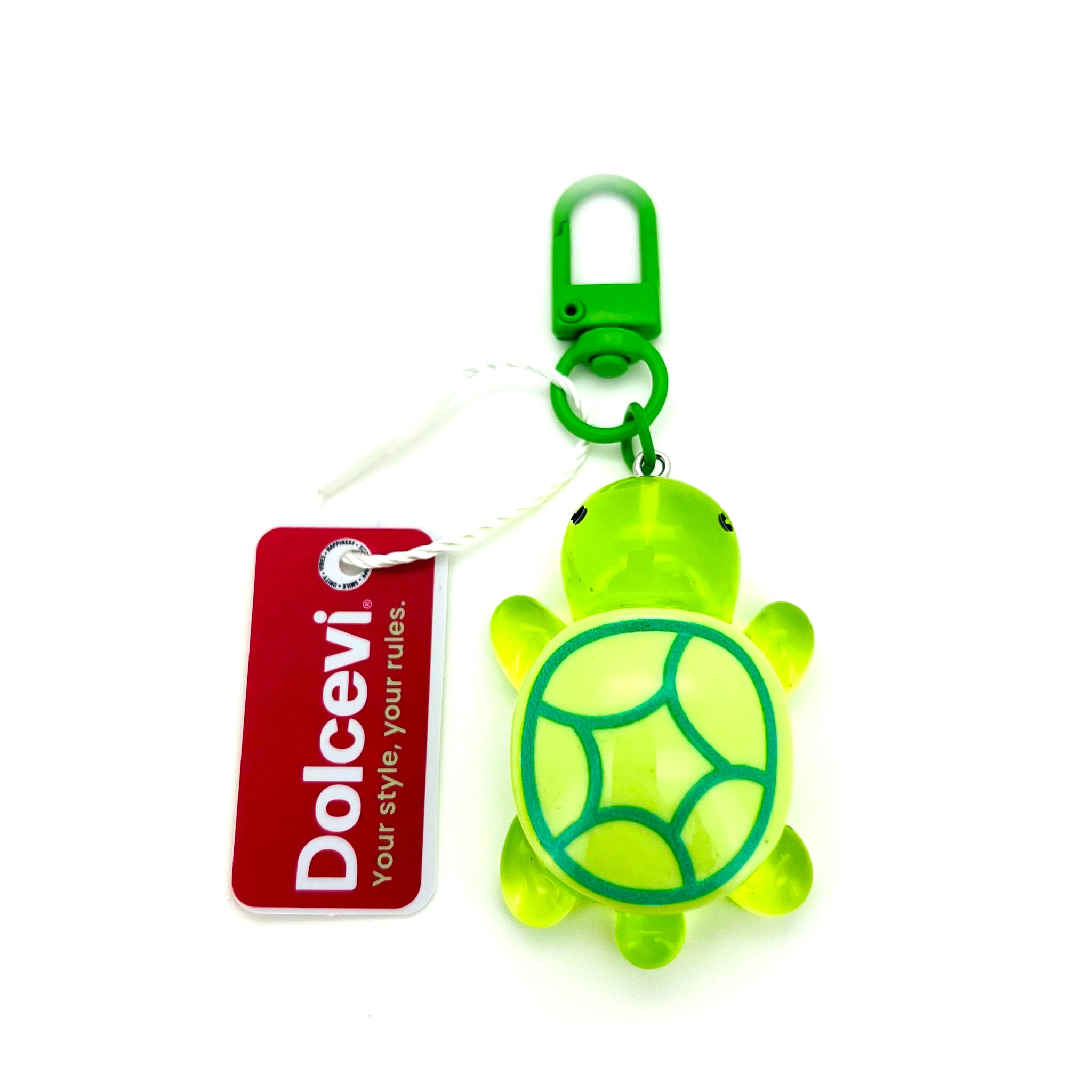 Neon Green Turtle Charm