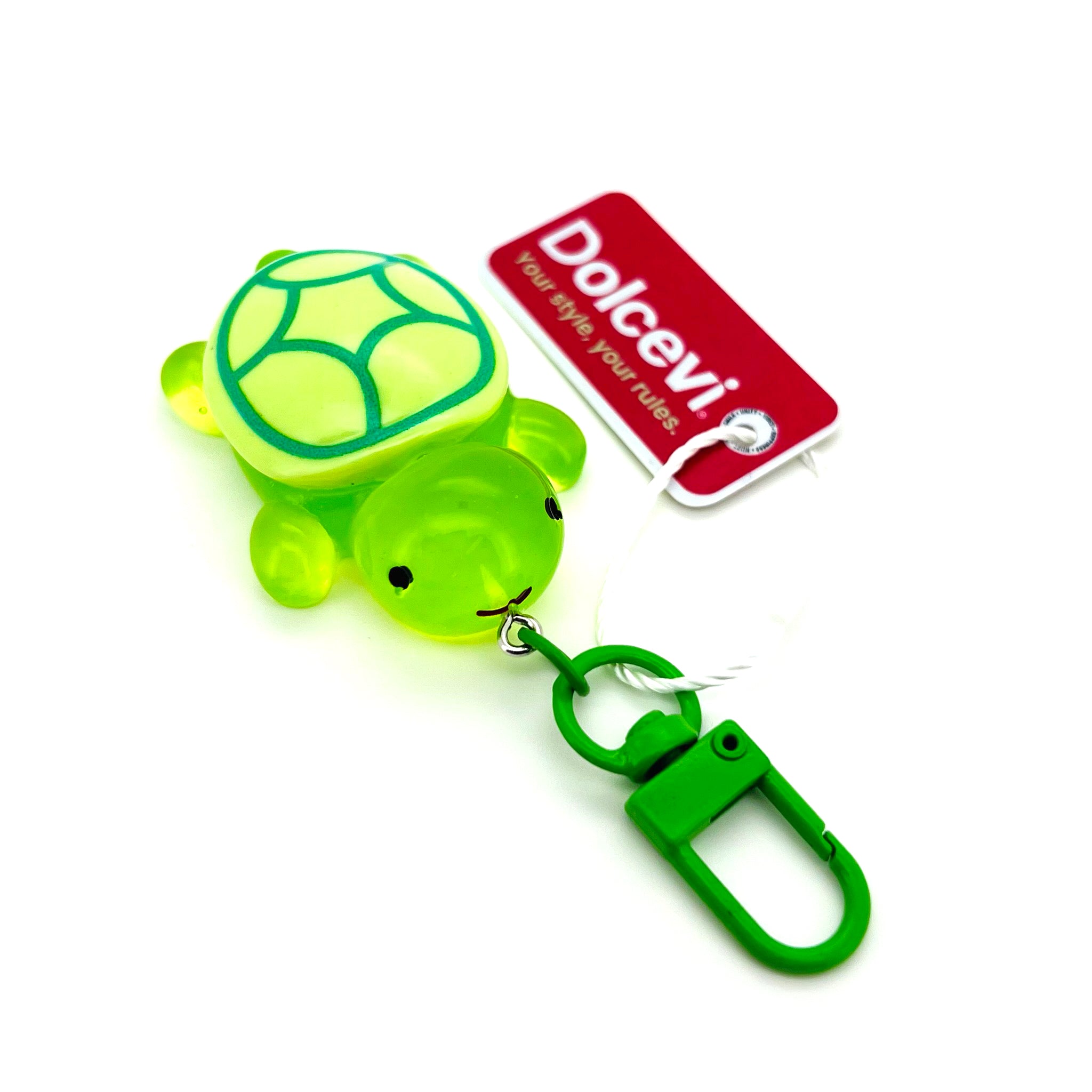 Neon Green Turtle Charm