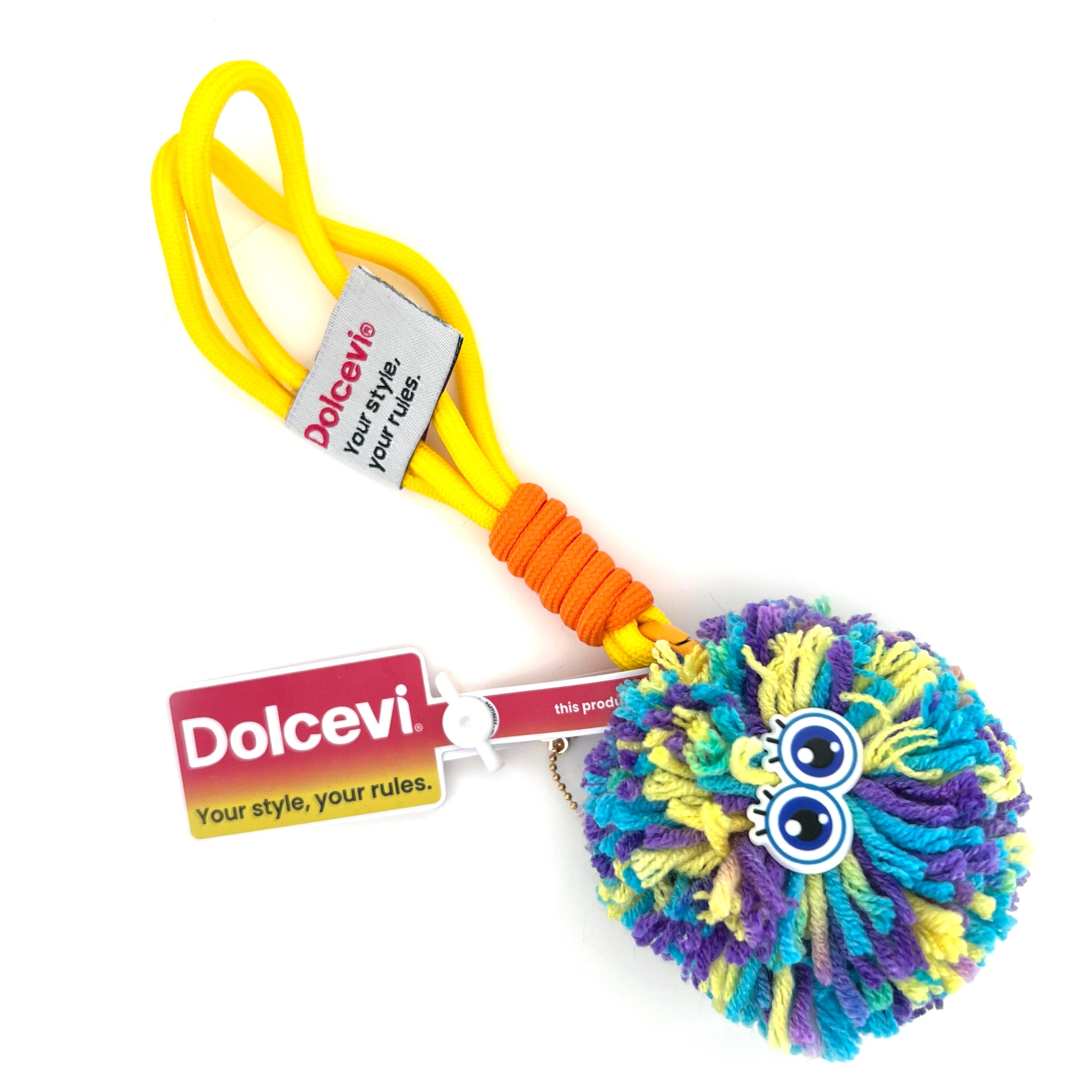 Neon Bloom Pom-Pom Charm