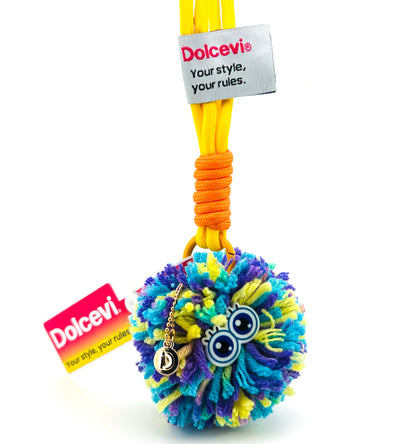 Neon Bloom Pom-Pom Charm