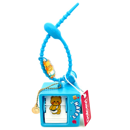 Blue Dancing Bear Flip Charm