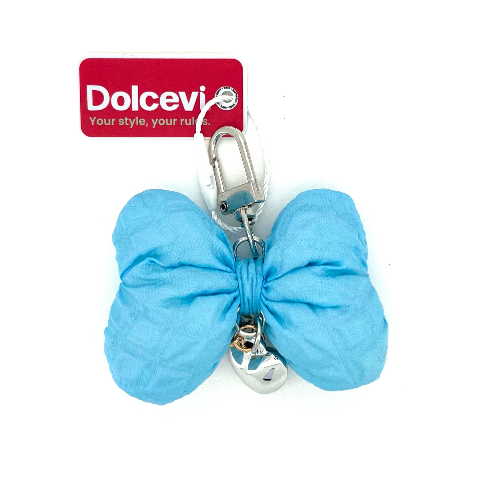 Sky Blue Bow Charm