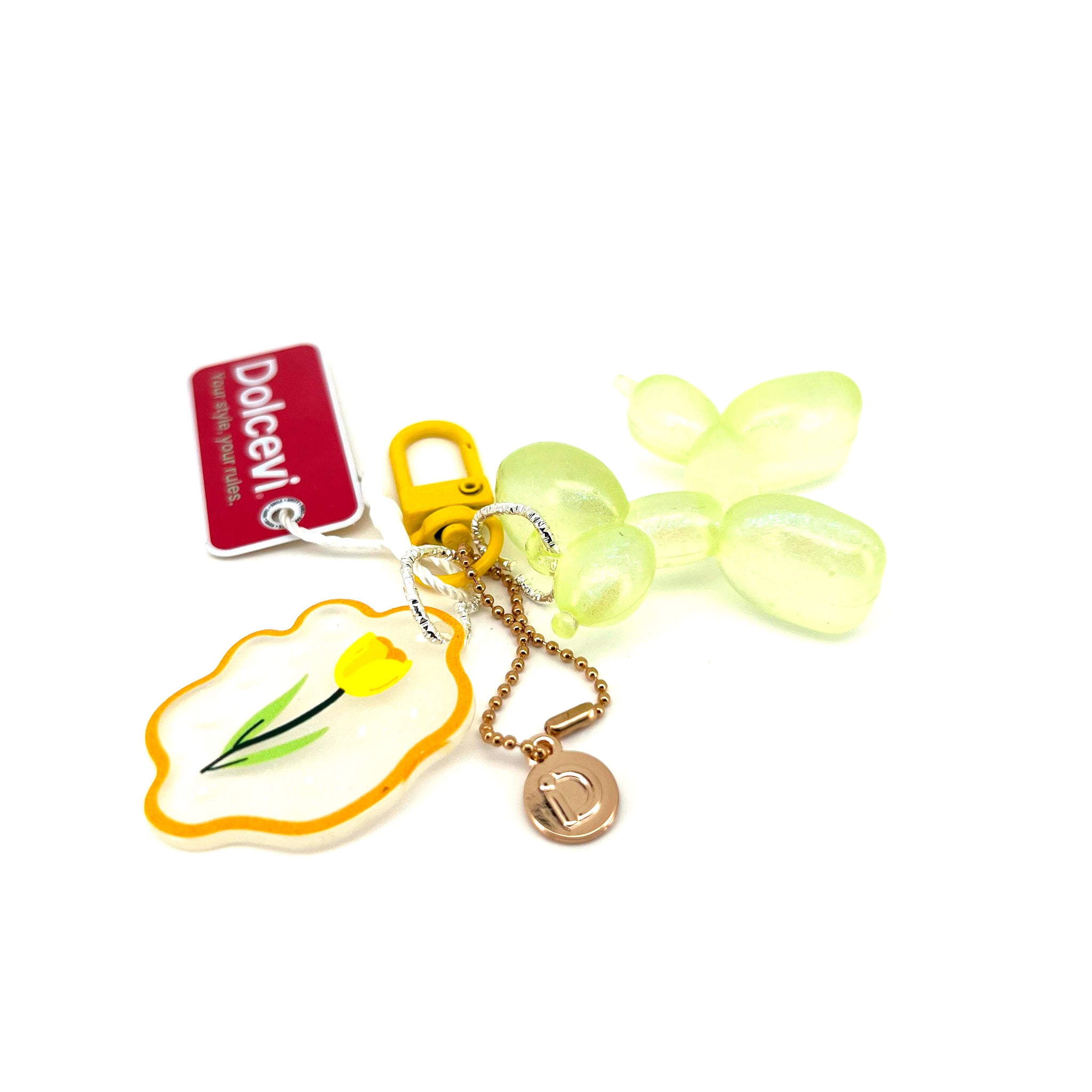 Yellow Balloon Dog Charm