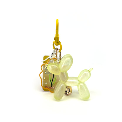 Yellow Balloon Dog Charm