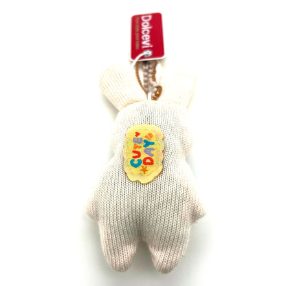 Cream Knitted Bunny Charm