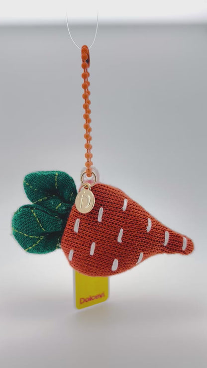 Knitted Strawberry Charm