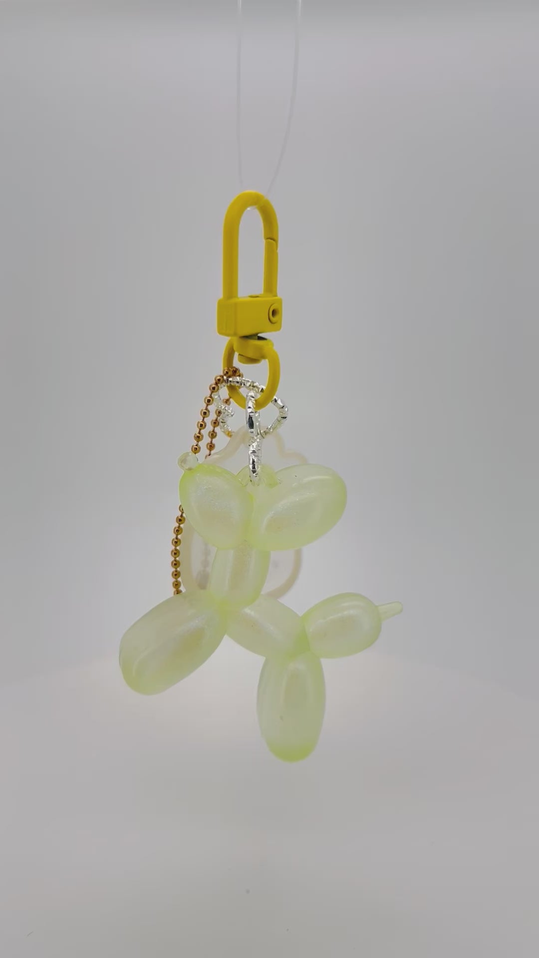 Yellow Balloon Dog Charm